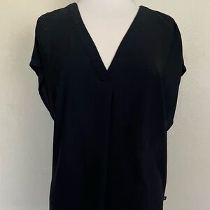 Banana Republic Elegant Black V-Neck Blouse